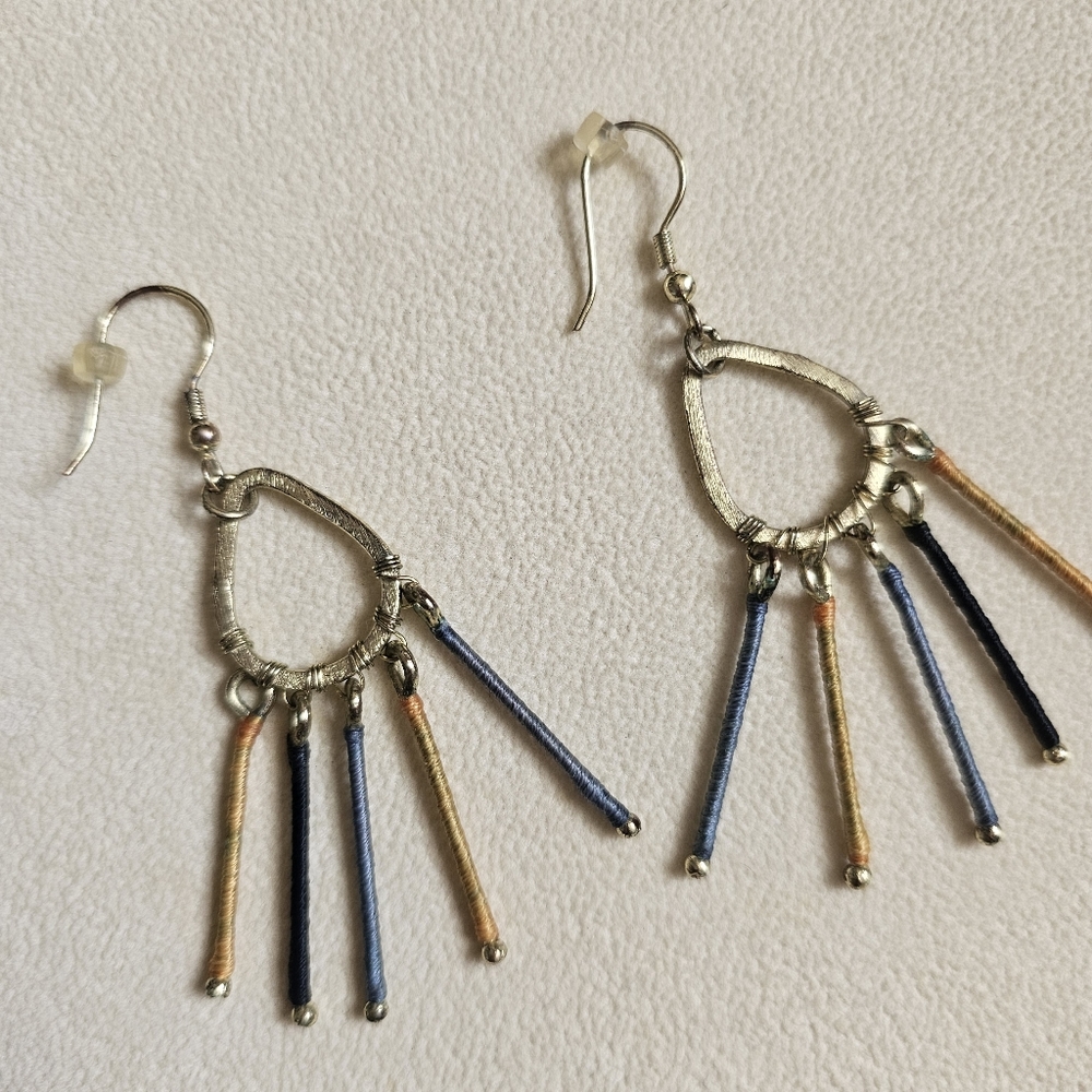 Lightweight Chandelier earrings - Earth Tones - Picture 3 of 8